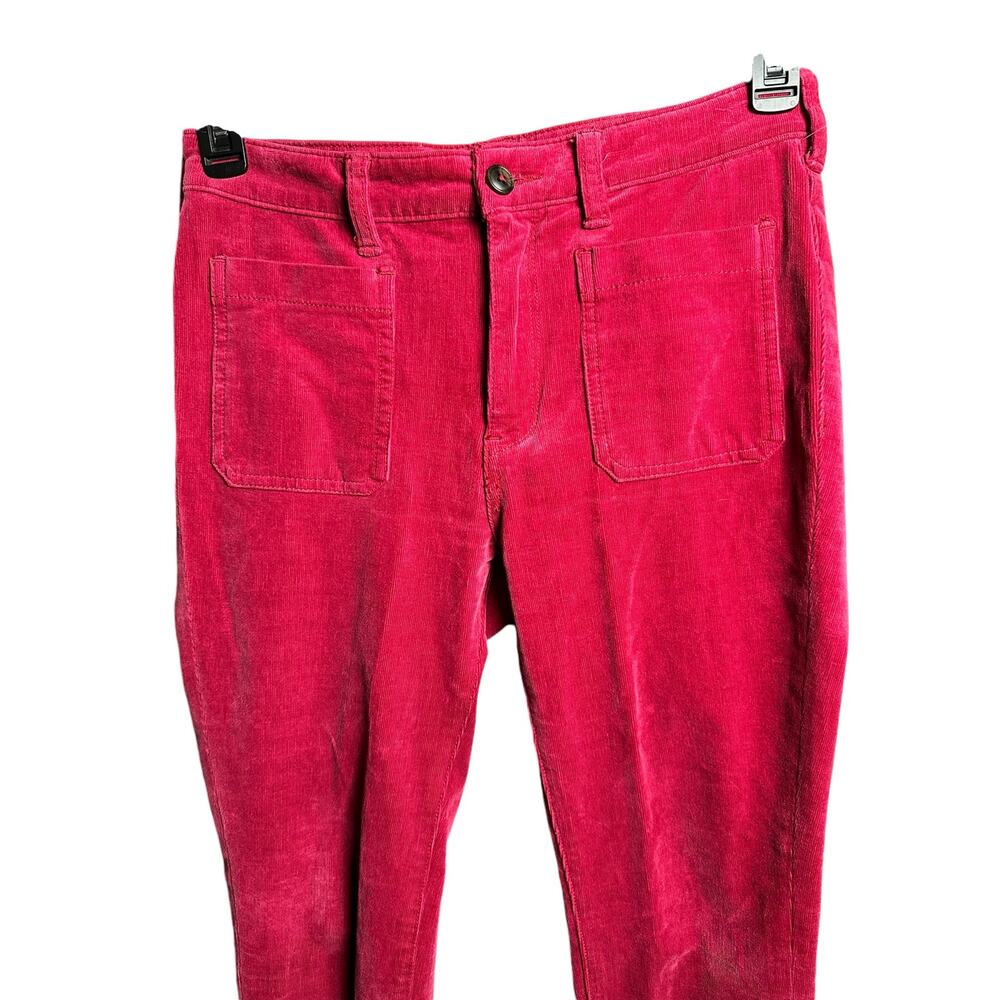 Anthropologie Pilcro High-Rise Skinny Corduroy Jeans Womens 28 dark pink - Picture 5 of 10